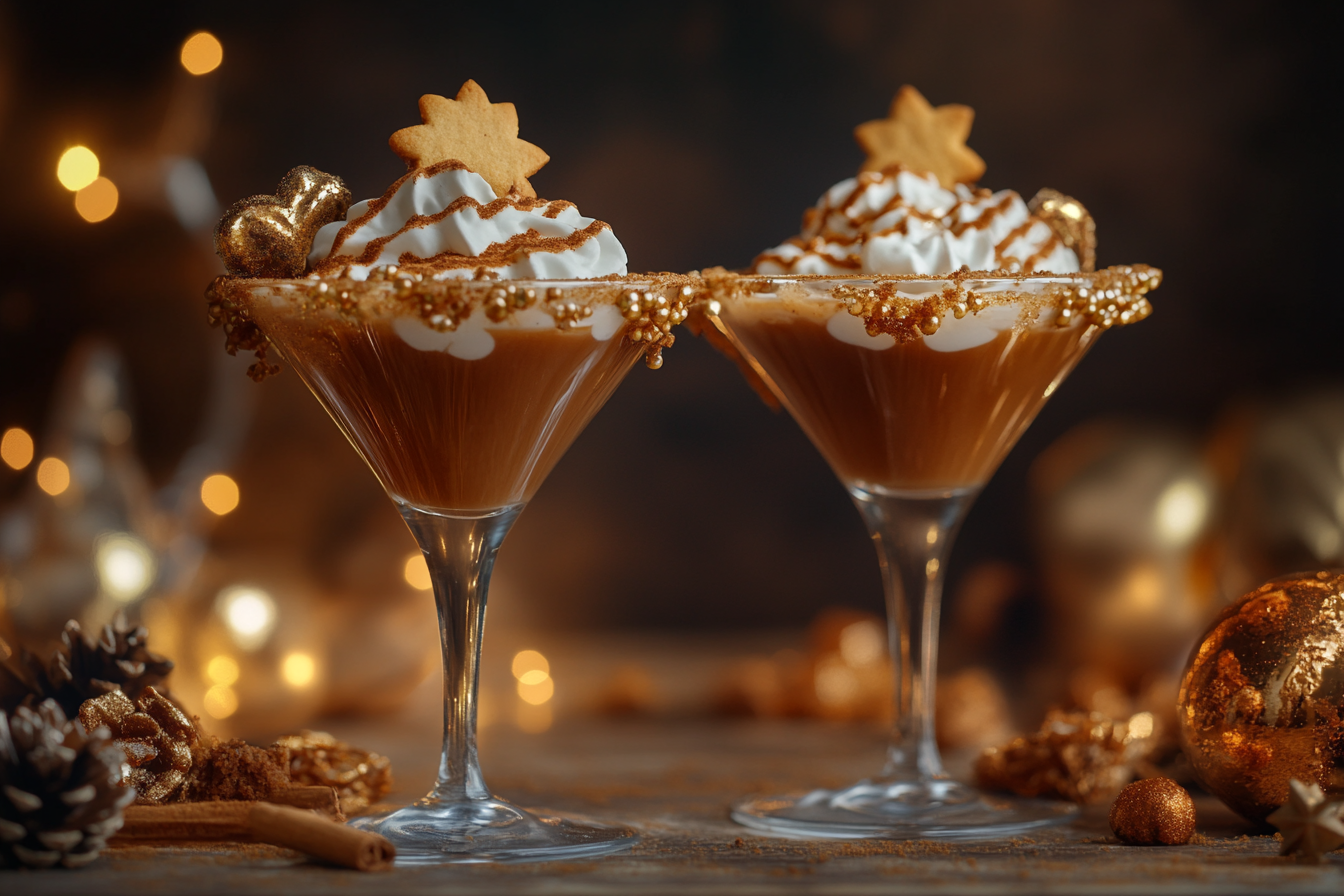 fun winter cocktails - Gingerbread Martini