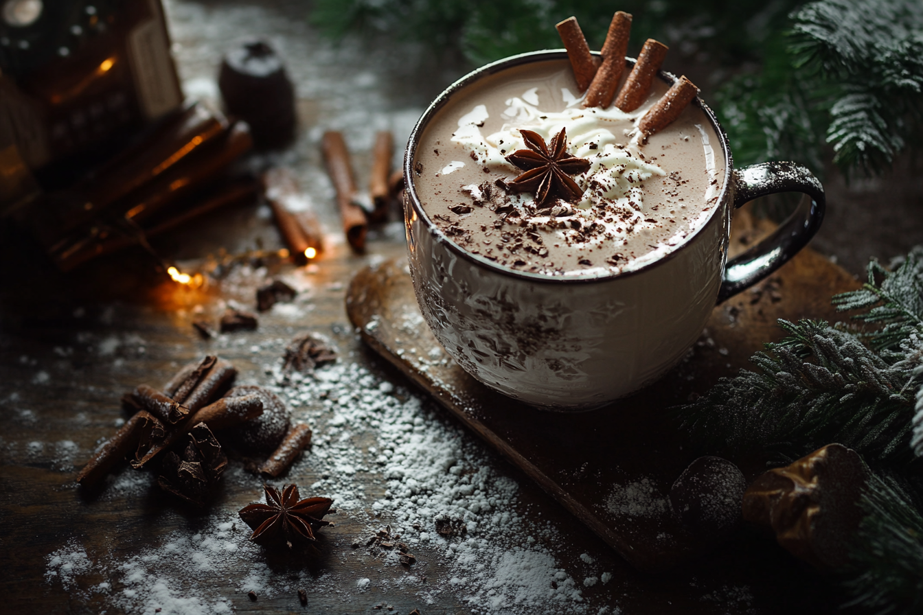 easy winter cocktail - Spiked Hot Chocolate